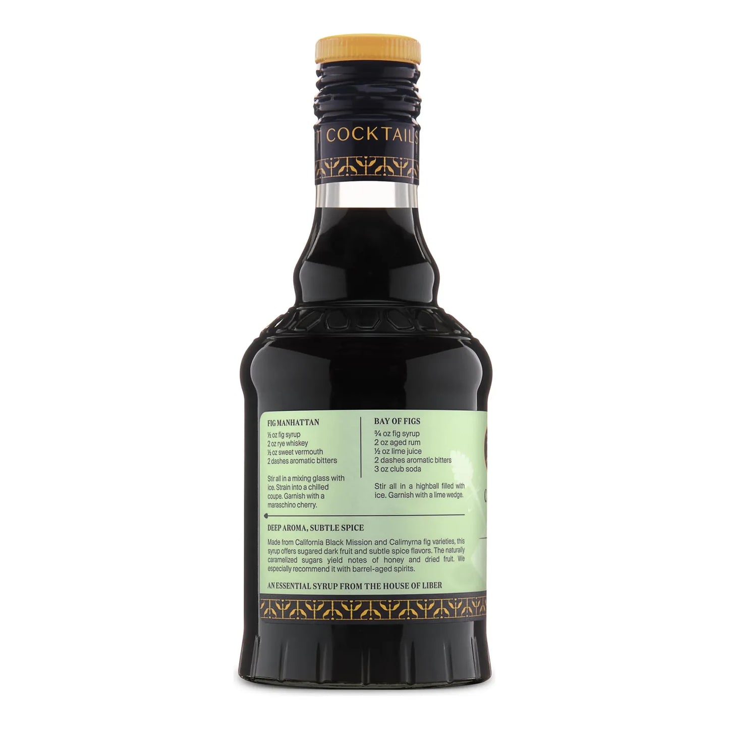 Jarabe De Higo Caramelizado Liber Co 360 Ml Sabor Premium Para Cócteles Y Postres