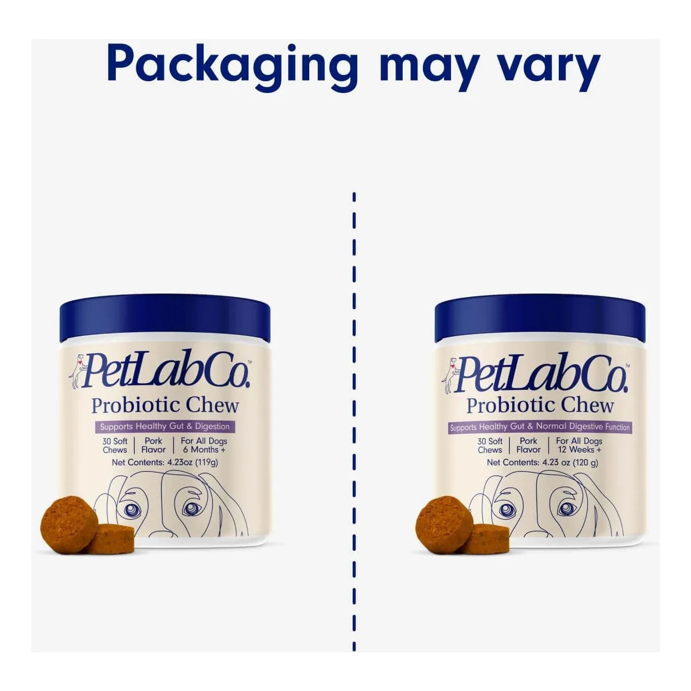 Probióticos Para Perros PetLab Co 30 Masticables Sabor Cerdo Salud Digestiva E Inmunológica