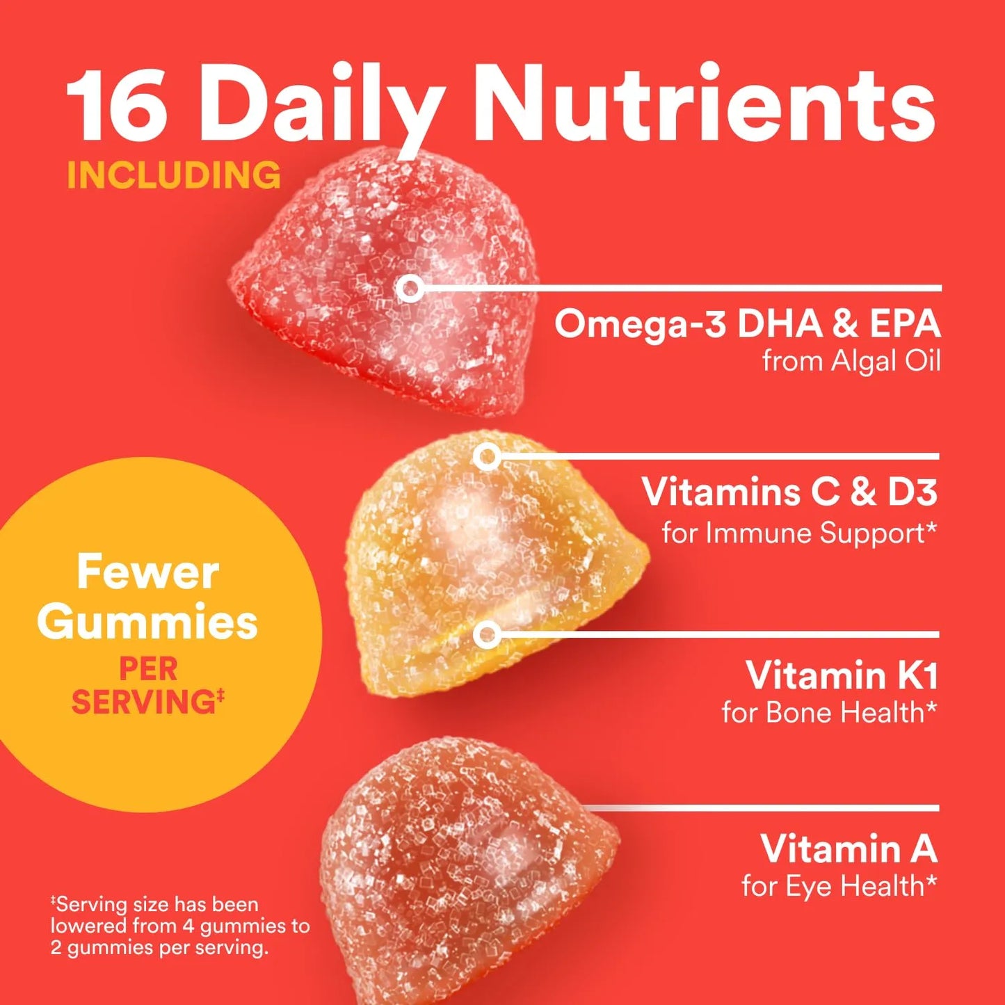 Gomitas Multivitamínicas Infantiles Con Omega 3 DHA EPA 80 Unidades