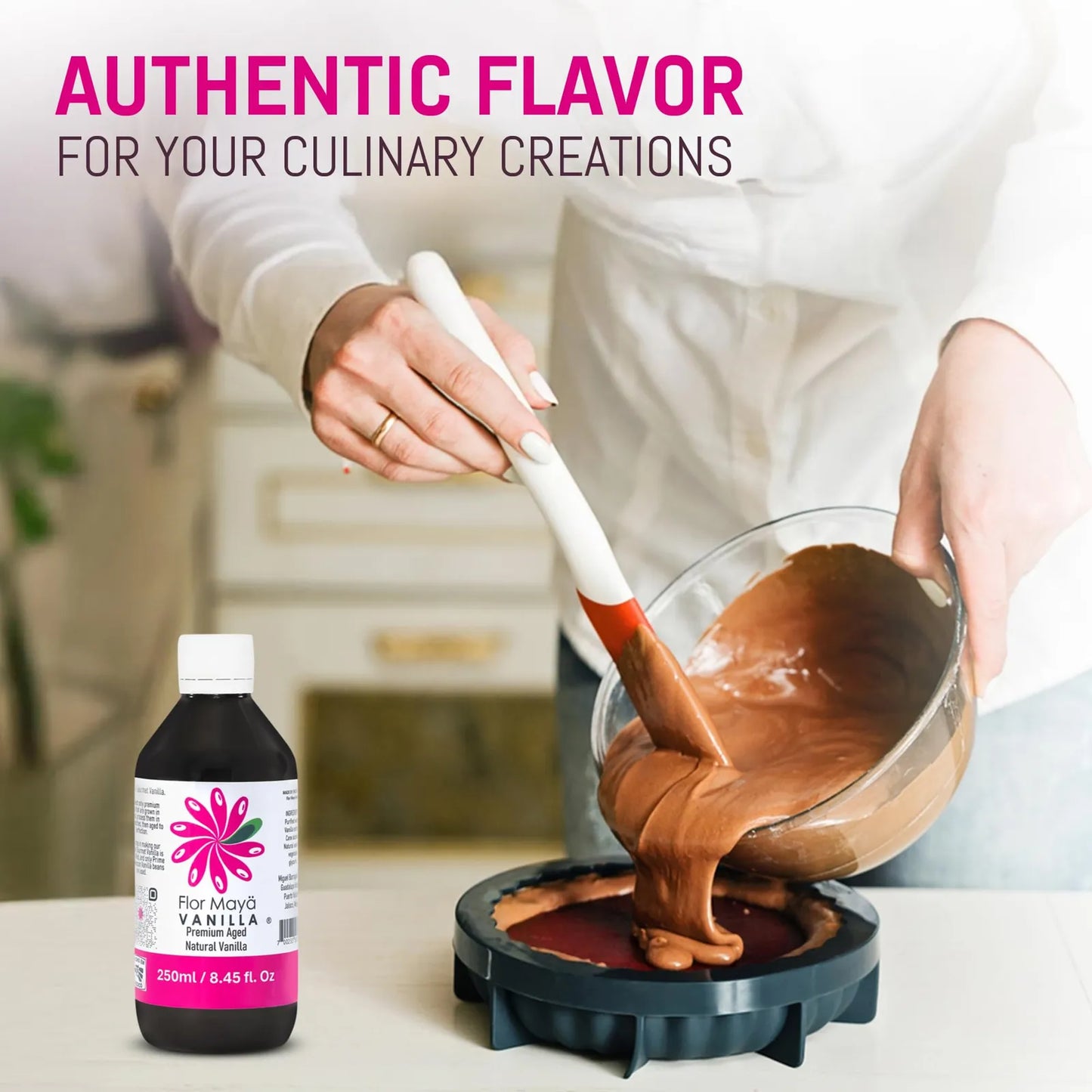 Extracto De Vainilla Natural Envejecido Premium 8.45 Onzas Para Repostería Y Cocina Gourmet