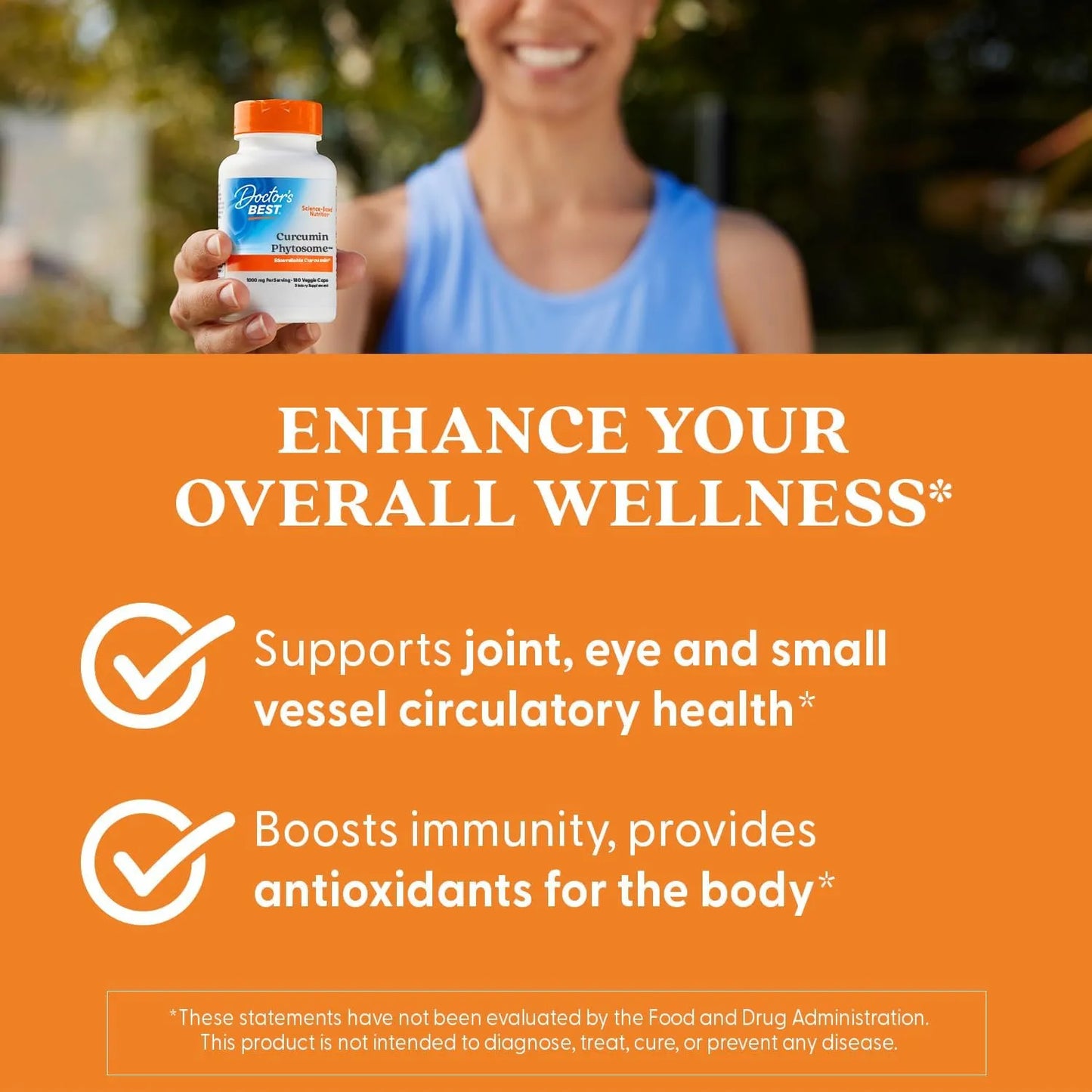 Capsulas De Curcumina Fitosomada Meriva 1000 Mg Potente Antioxidante Salud Articular Y Ocular Vegano Sin OMG