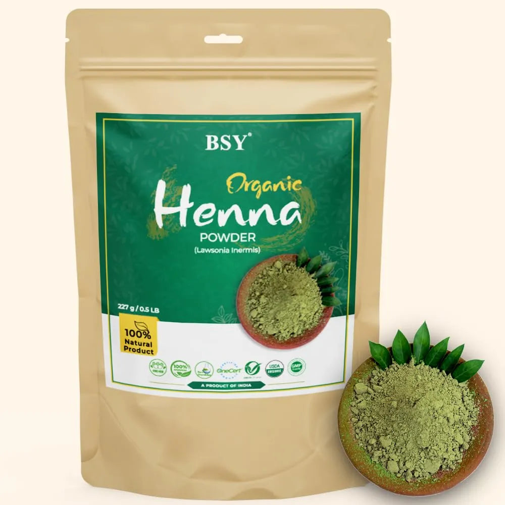Henna Organico Bsy Color Cabello Natural Nutricion Intensa 100 Organico