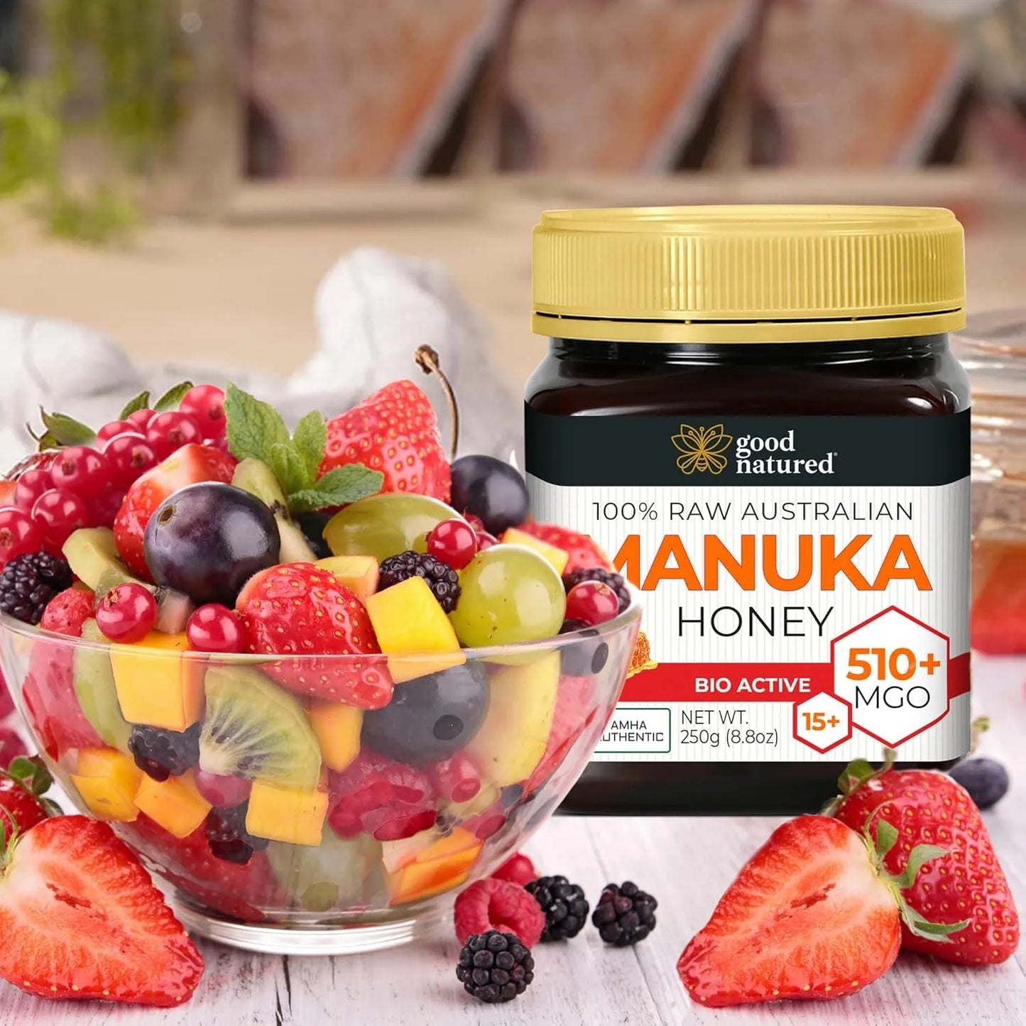 Miel Cruda Manuka MGO 510+ Grado Medicinal 250g Importada USA