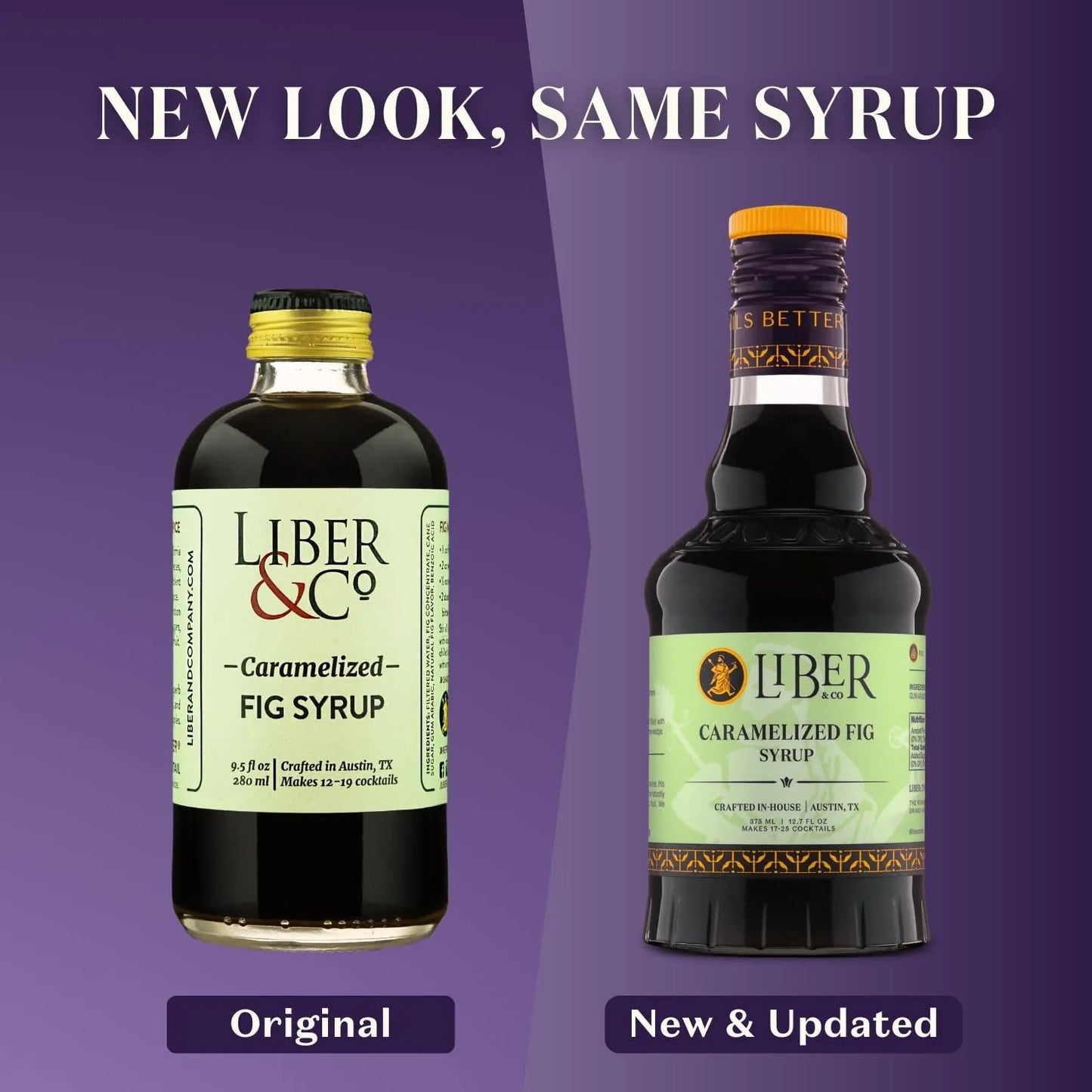 Jarabe De Higo Caramelizado Liber Co 360 Ml Sabor Premium Para Cócteles Y Postres