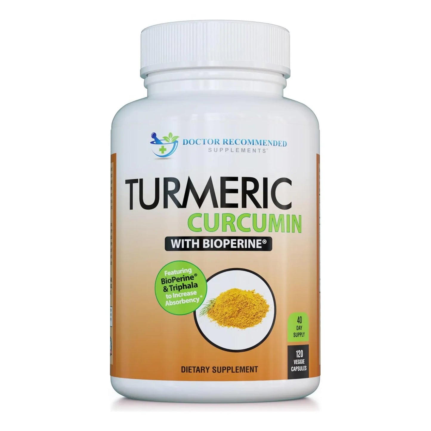 Cápsulas Vegetales De Curcumina 2250 Mg 95 Curcuminoides Con Bioperine Y Triphala