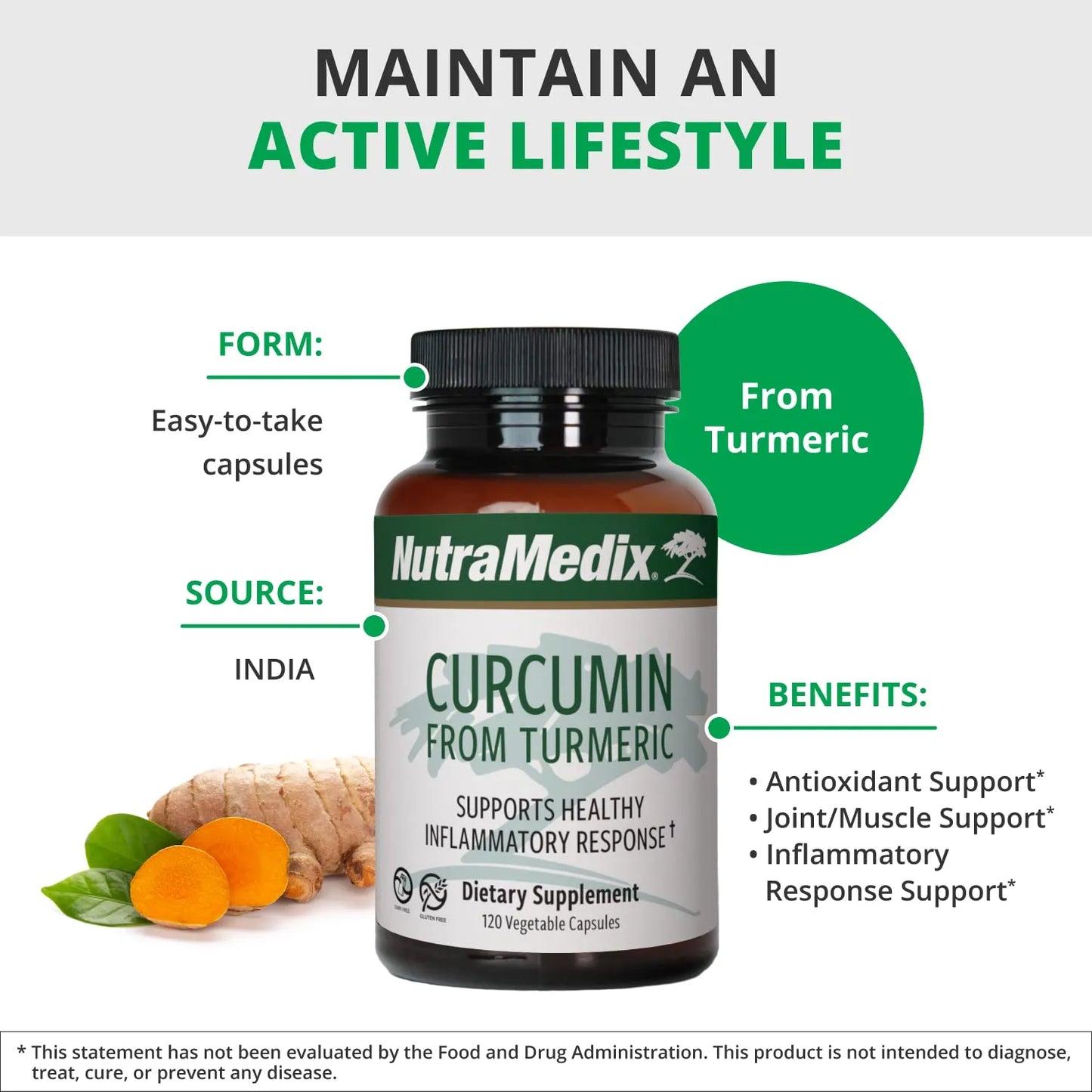 Capsulas De Curcuma 500 Mg Curcumina Antiinflamatorio Natural Refuerza Sistema Inmunologico Y Corazon 120 Capsulas