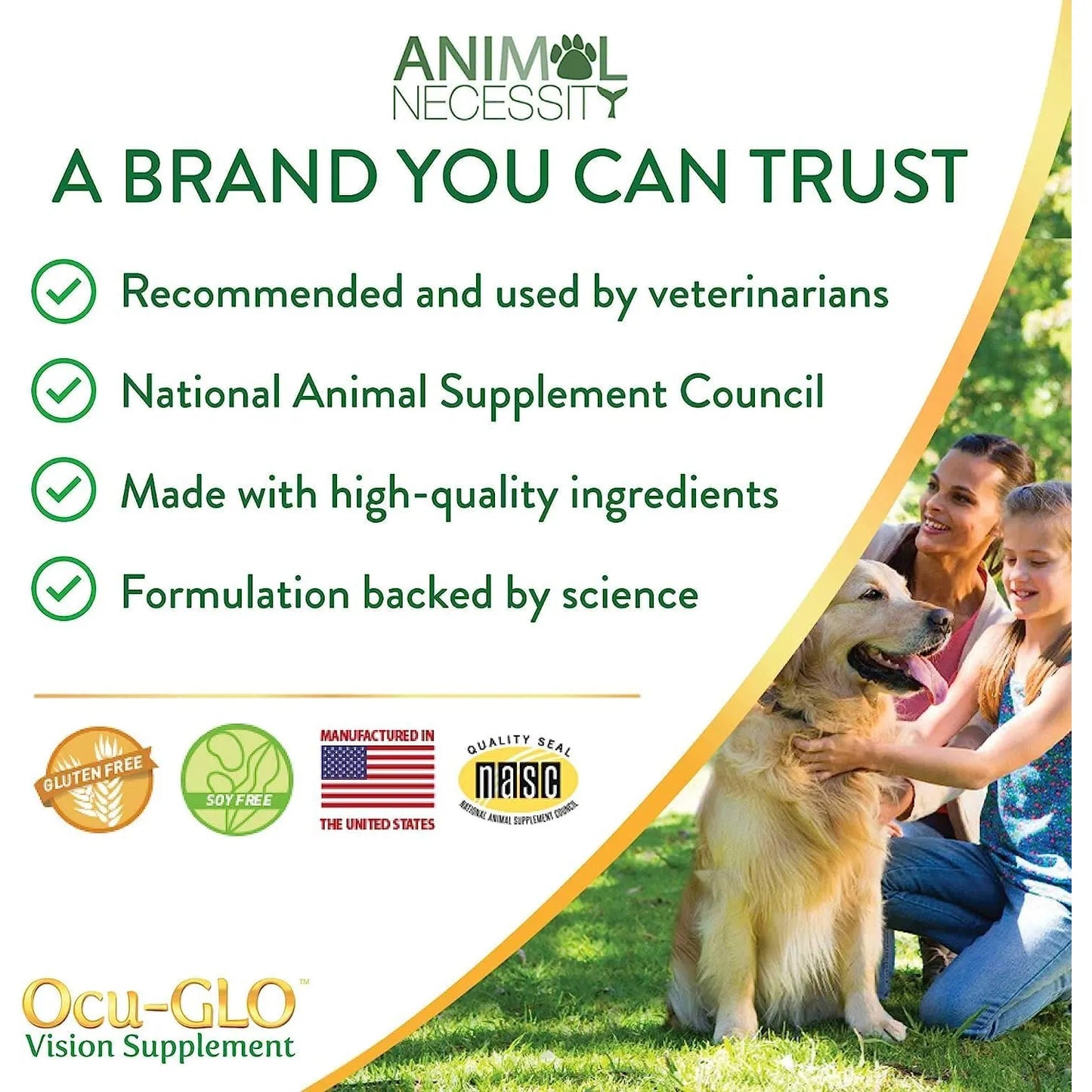 Ocu Glo Perros Medianos Grandes 90 Capsulas Suplemento Vision Canina