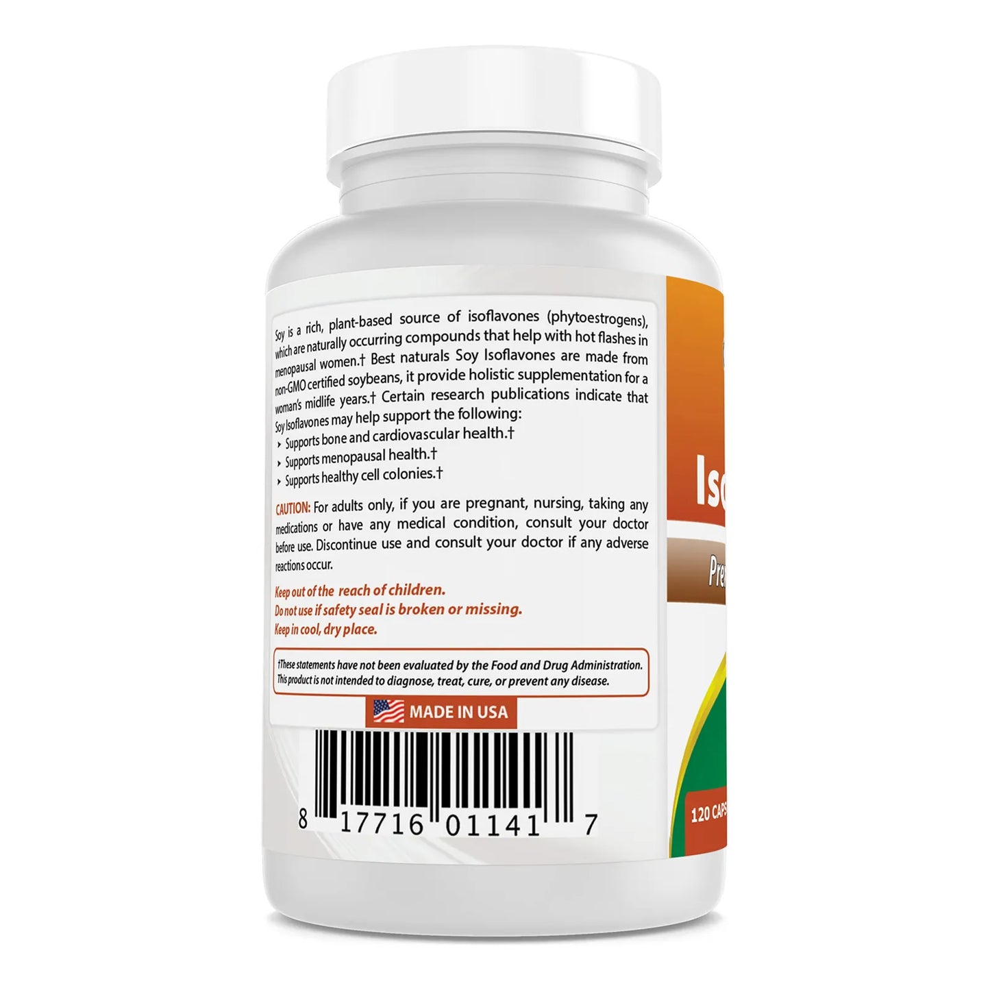Isoflavonas De Soja 750 Mg 120 Cápsulas Paquete De 3 Puro Y Potente