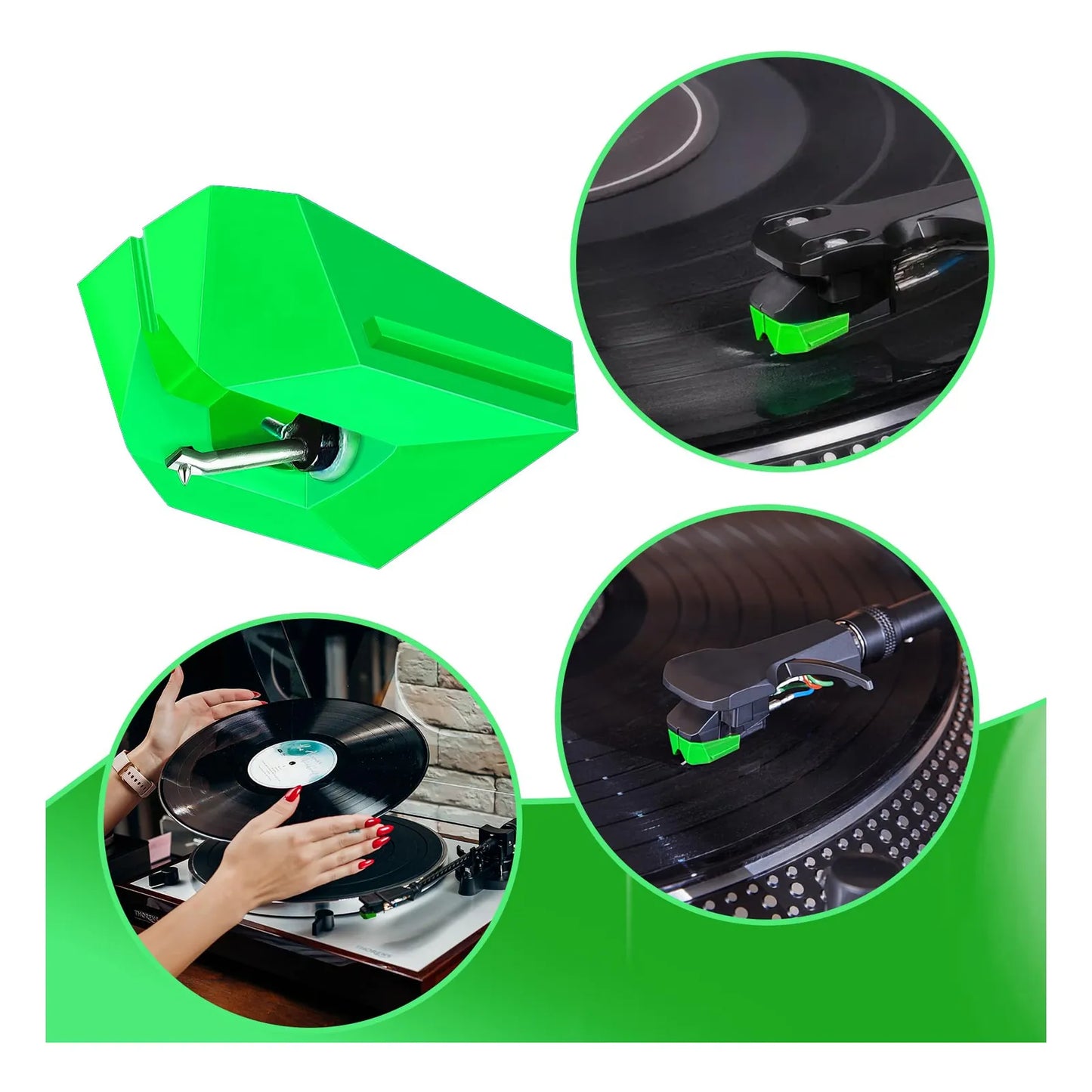 Aguja De Diamante ATN95E Para Tocadiscos Audio Technica VM95 Sonido Premium