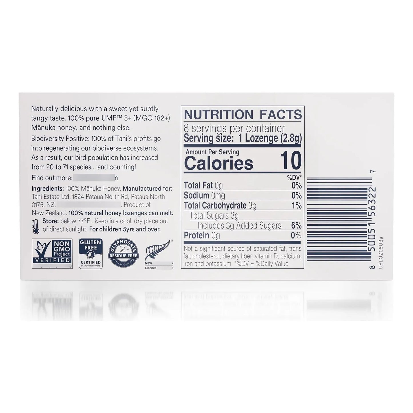 Pastillas De Miel De Manuka 100 Puras UMF 15 MGO 514 Alivio Garganta E Inmunidad