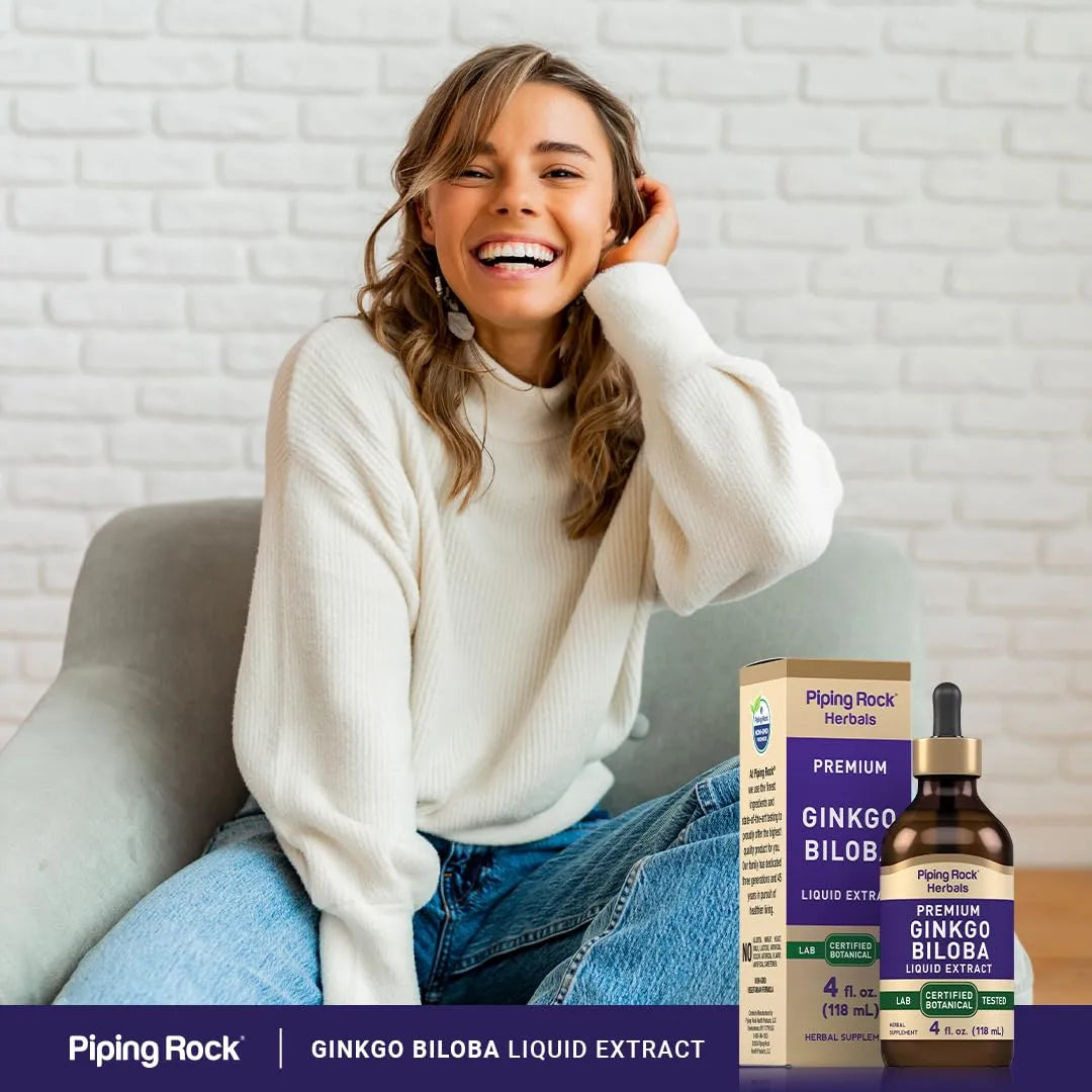 Extracto De Ginkgo Biloba Liquido Premium 120 Ml Botanico Certificado Sin Omg Sin Gluten