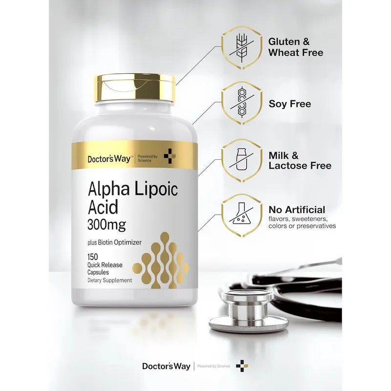 Ácido Alfa Lipoico 300 Mg Con Biotina Optimizad Doctor's Way