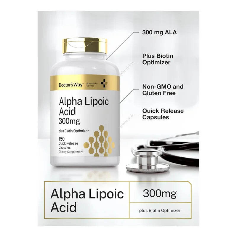 Ácido Alfa Lipoico 300 Mg Con Biotina Optimizad Doctor's Way