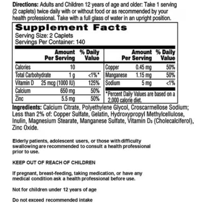 Citracal Maximum Plus con Citrato de Calcio y Vitamina D3 280 Tabletas (1200 mg) Apoyo para Huesos Fuertes