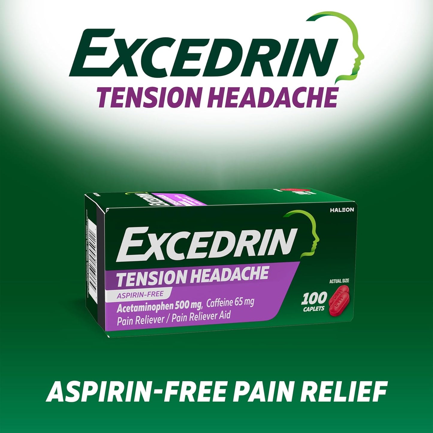 Excedrin Tension Headache Alivio Diario 100 Tabletas
