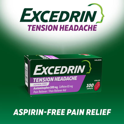 Excedrin Tension Headache Alivio Diario 100 Tabletas