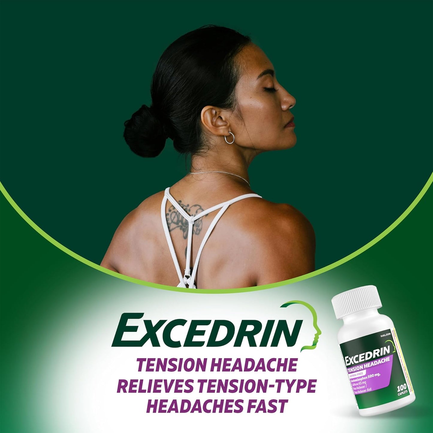 Excedrin Tension Headache Alivio Diario 100 Tabletas