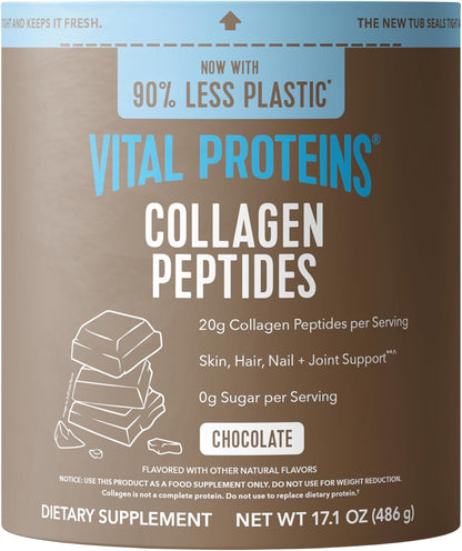 Vital Proteins Colágeno Hidrolizado En Polvo Sabor Chocolate Tipo I y III 17.1 oz Para Piel Cabello Uñas