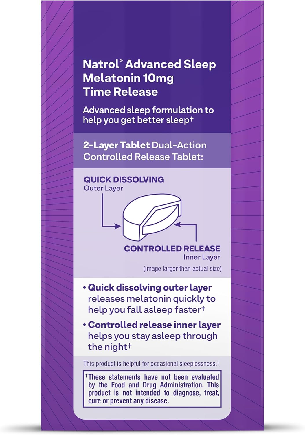 Melatonina Natrol 10Mg Liberación Prolongada 100 Tabletas