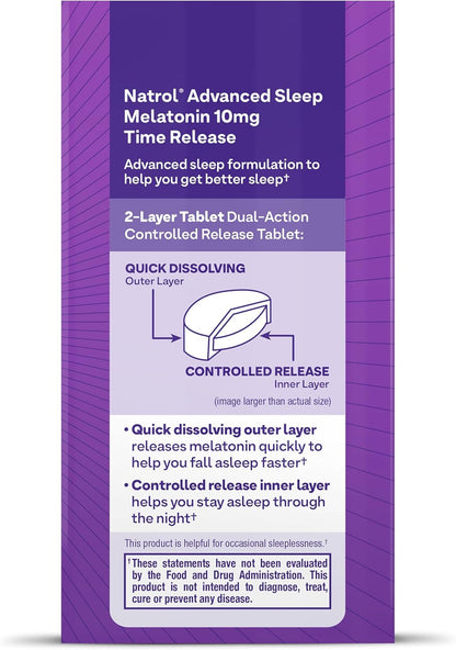 Melatonina Natrol 10Mg Liberación Prolongada 100 Tabletas