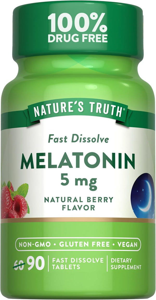 Melatonina 5 Mg Tabletas NatureS Truth Disolución Rápida