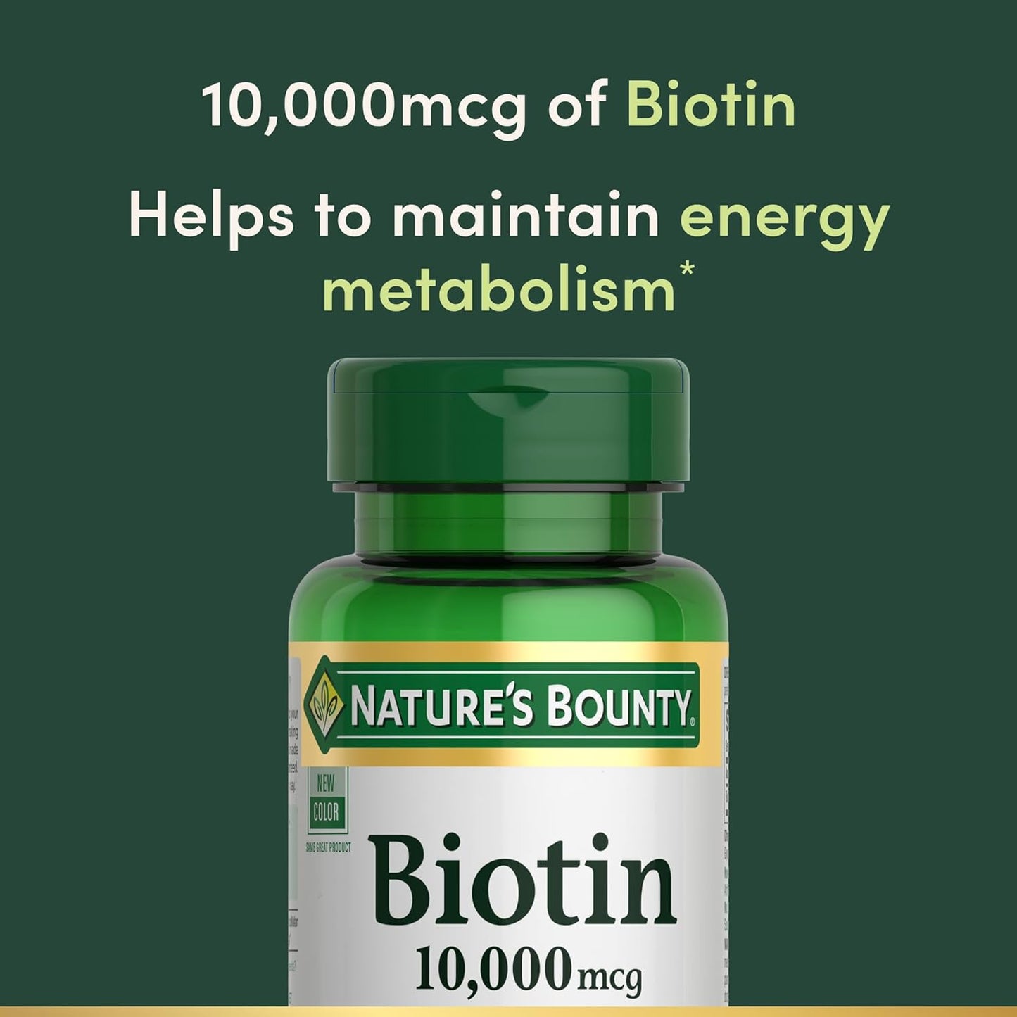 Biotina 10000 Mcg Nature's Bounty Cuidado Personal
