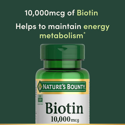 Biotina 10000 Mcg Nature's Bounty Cuidado Personal