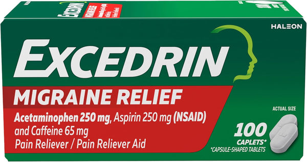 Excedrin Migraine Alivio Diario 100 Cápsulas