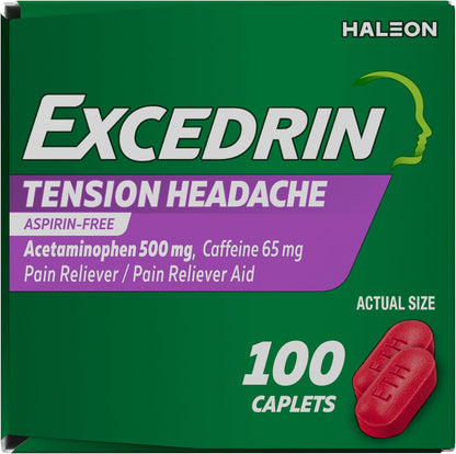 Excedrin Tension Headache Alivio Diario 100 Tabletas