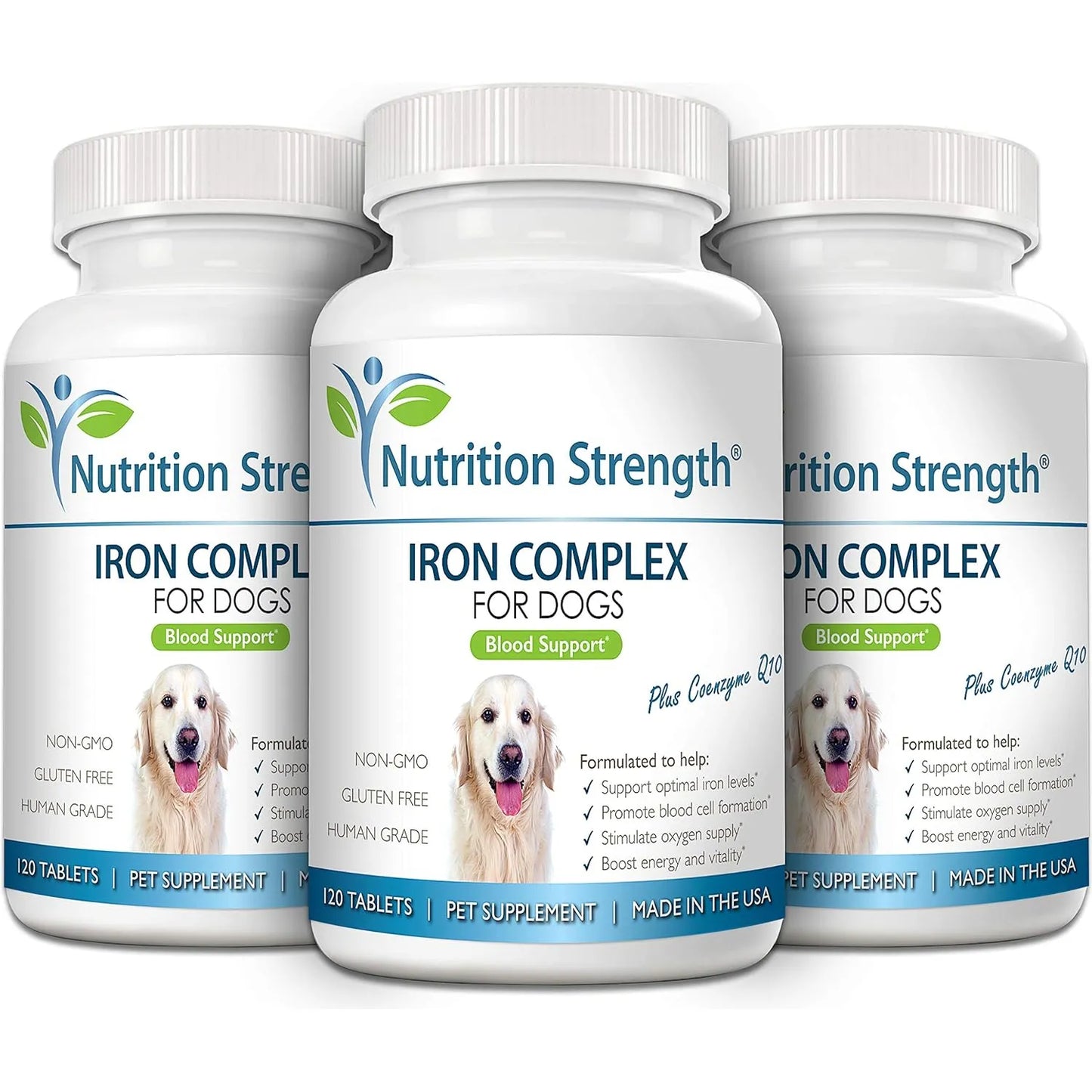Hierro Para Perros Anémicos Con Vitamina C Apoya Salud Sanguínea Y Energía