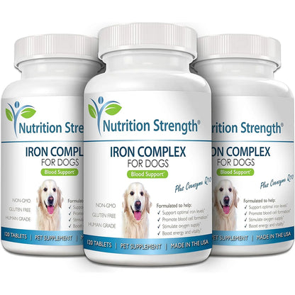 Hierro Para Perros Anémicos Con Vitamina C Apoya Salud Sanguínea Y Energía