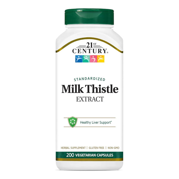 Capsulas Vegetales De Extracto De Cardo Mariano 200 Unidades Antioxidante Y Soporte Hepatico