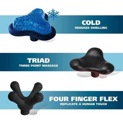 Masajeador Wahl Terapia Fría Y Caliente Con 7 Accesorios Alivio Muscular Profesional
