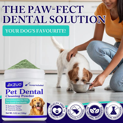 Polvo Dental Para Perros Y Gatos Reductor De Sarro Y Mal Aliento Con Probióticos