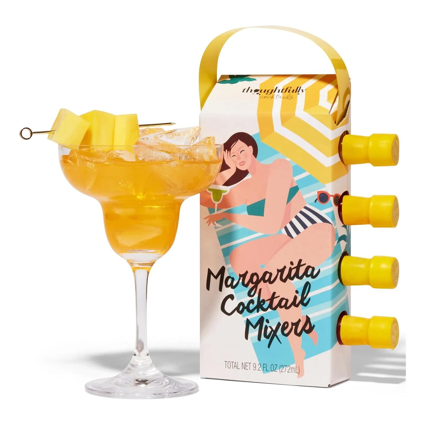 Juego Mezclador Margarita Sabores Naranja Fresa Mango Sandia Lima Listo Para Regalo