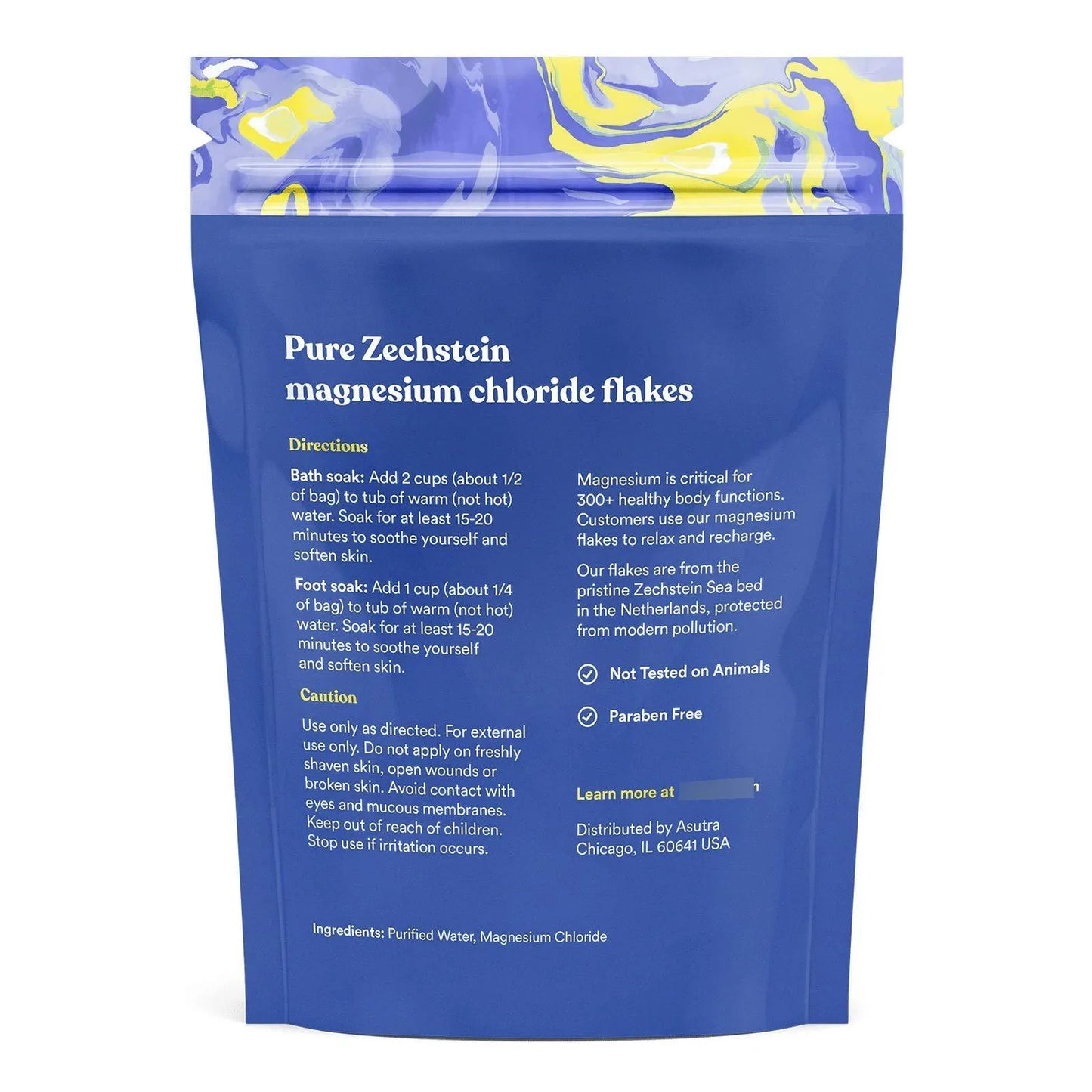 Copos De Cloruro De Magnesio Pure Zechstein Para Relajación Muscular Y Piel Radiante