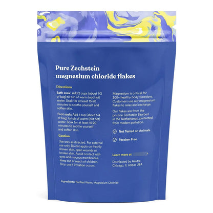Copos De Cloruro De Magnesio Pure Zechstein Para Relajación Muscular Y Piel Radiante