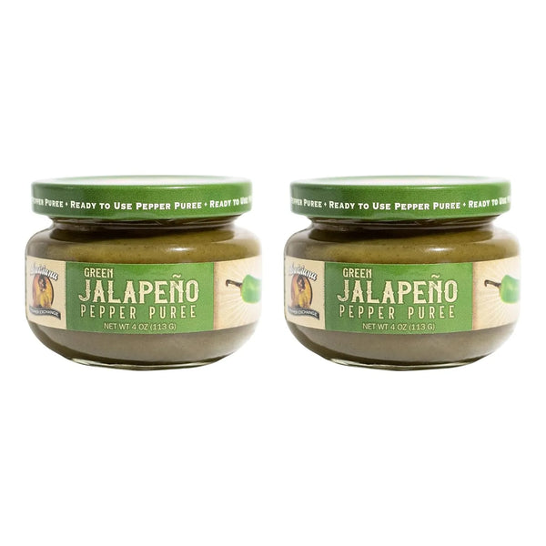 Salsa De Puré De Pimienta Y Jalapeño Verde Condimento Picante Sin Gluten