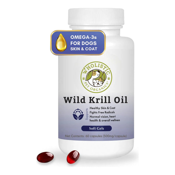 Cápsulas Aceite Krill Perros Salud Articulaciones Pelaje Brillante