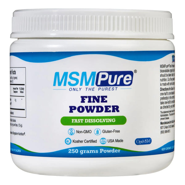 Cristales De Azufre Orgánico MSM 250g Para Articulaciones Piel Y Cabello