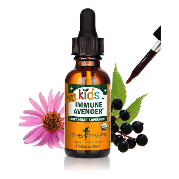 Fórmula Herbaria Orgánica Vengador Inmune Para Niños 30 Ml Herb Pharm