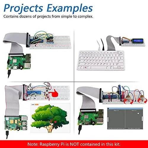 Freenove Ultimate Starter Kit Para Raspberry Pi 4B 3B+ Con Tutoriales Y 223 Componentes