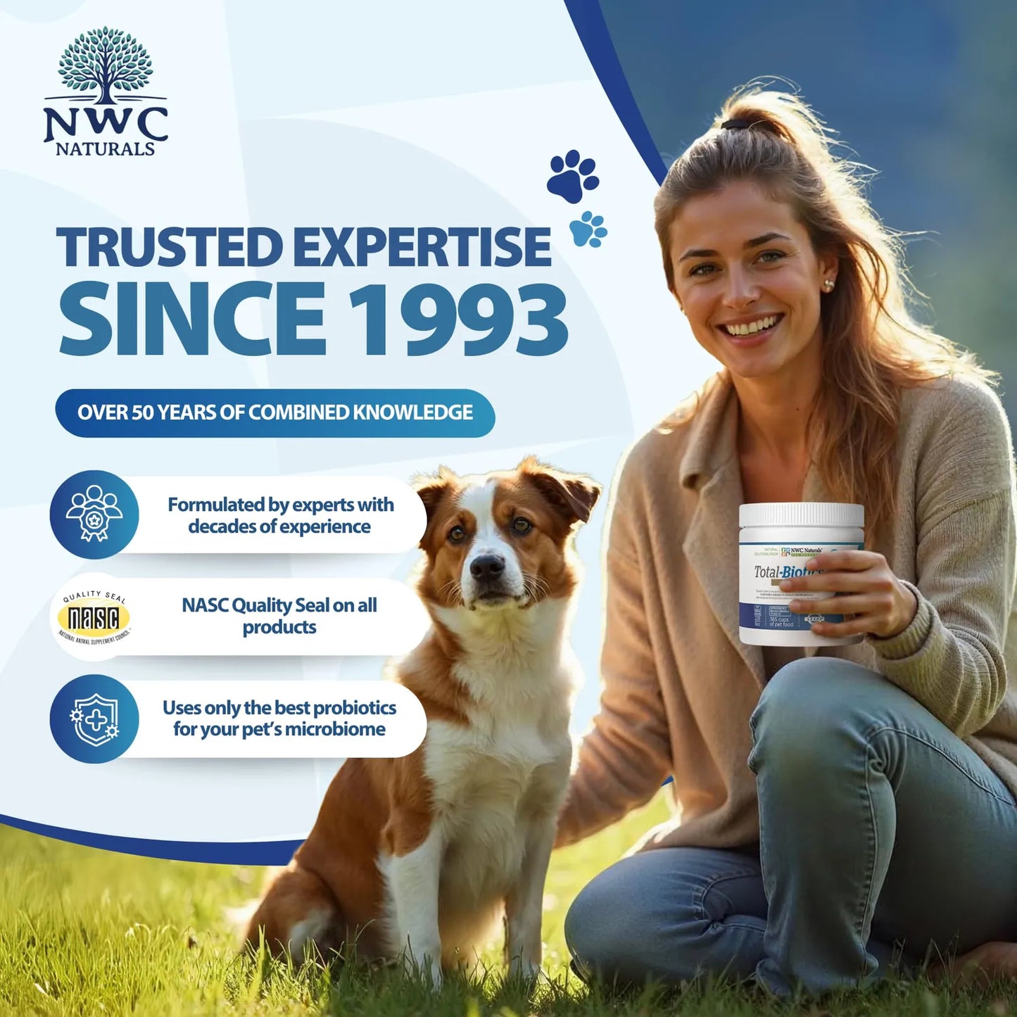 Total-Biotics Probióticos Para Perros Y Gatos Con Prebióticos Salud Intestinal Premium