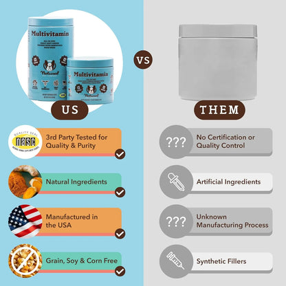 Masticables Naturales Multivitamínicos Para Perros 180 Piezas Sabor Mantequilla De Maní Y Tocino