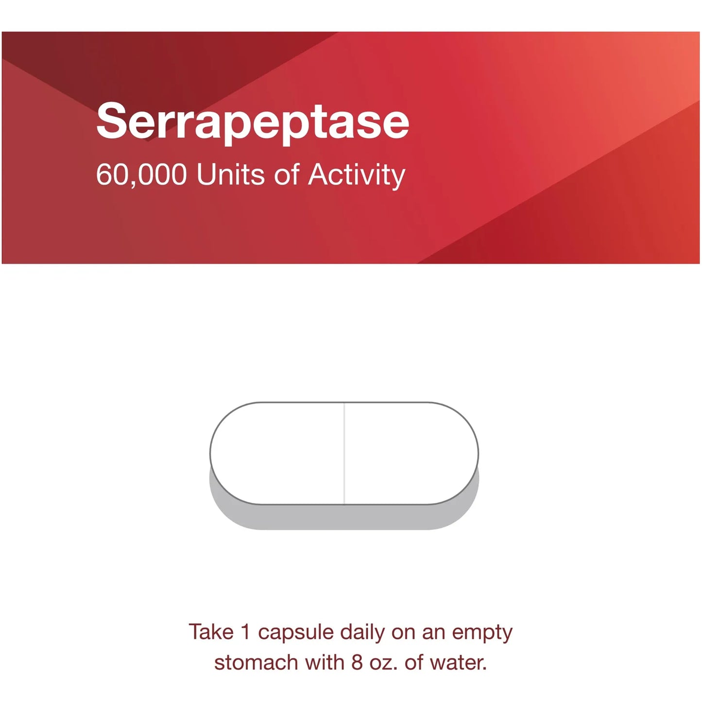 Serrapeptase Cápsula Enzima Digestiva 60000 Unidades Salud Respiratoria E Inmunológica