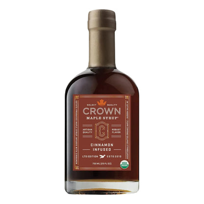 Jarabe De Arce Orgánico Con Canela 25 Oz Infusionado Natural Postres Desayunos