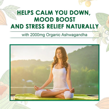 Gomitas Ashwagandha 2000 Mg Con L Teanina Y 5 HTP Para Relajación Y Sueño Reparador