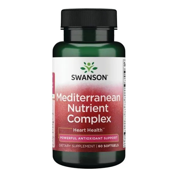 Swanson Complejo Mediterráneo Nutrientes 60 Cápsulas Salud Cardiovascular