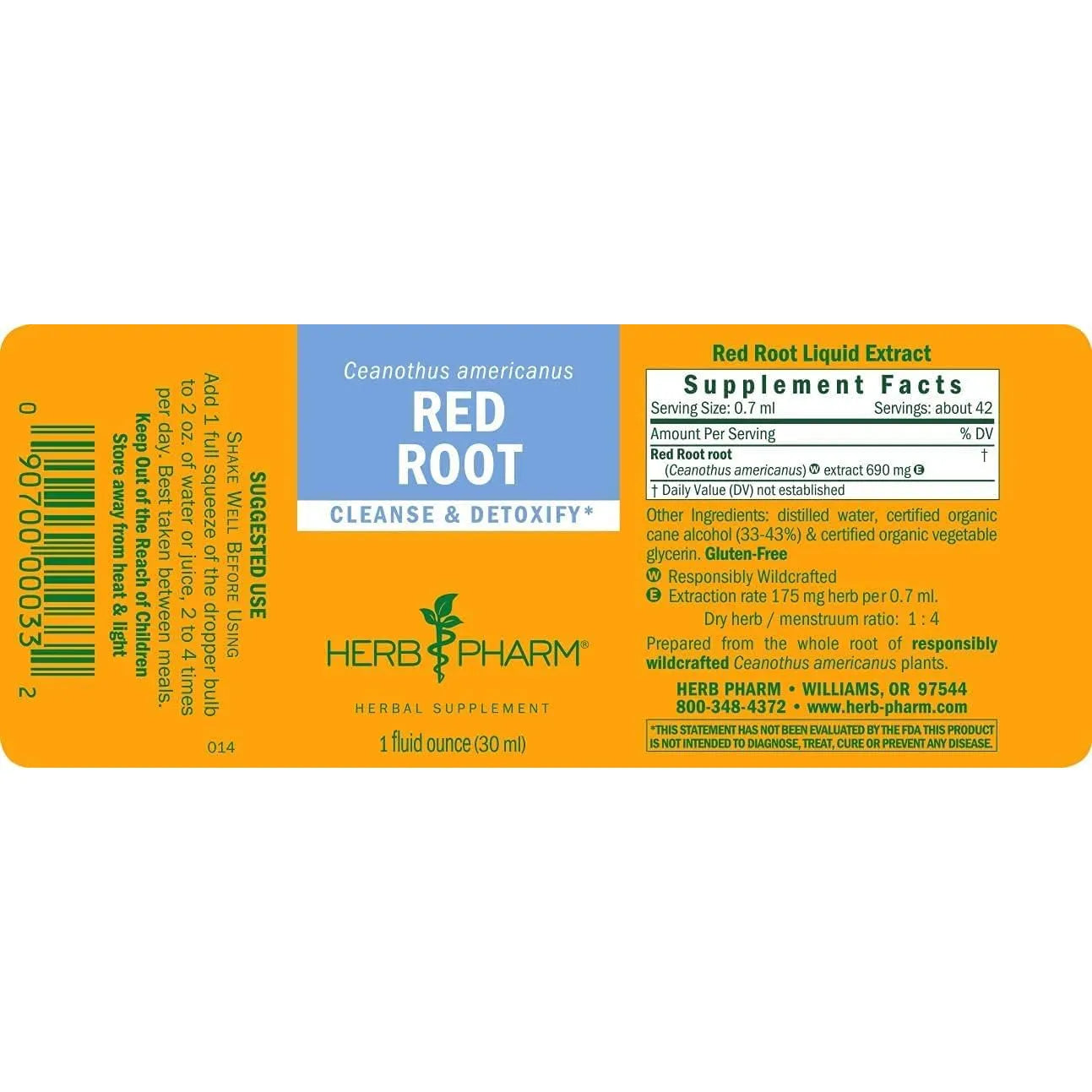 Extracto Liquido De Raiz Roja 30ml Limpieza Y Desintoxicacion Natural