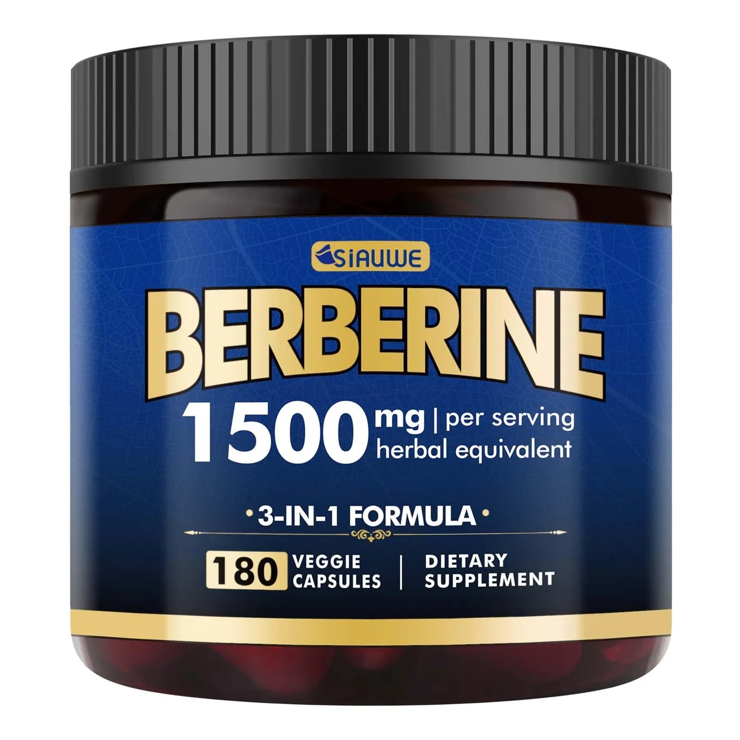 Berberina 1500 Mg Con Bergamota Soporte Metabólico y Energía Natural